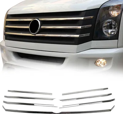 Obrázek produktu pro Lišty mřížky chladiče Lišty mřížky chladiče pro VW Crafter 2012-2017 nerezová ocel stříbrná 5ks