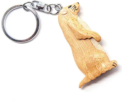Produktbild von Schlüsselanhänger aus Holz - Präriehund