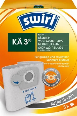 Produktbild von Staubsaugerbeutel KA 3.0  Kärcher/ Shop-Vac (15-20 Liter)