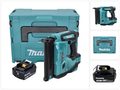 Produktbild von Makita DBN 500 F1J Akku Stauchkopfnagler 18 V 15-50 mm + 1x Akku 3,0 Ah + Makpac - ohne Ladegerät
