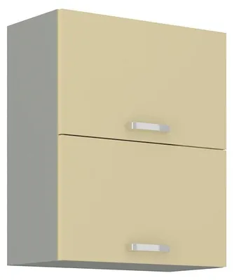 Obrázek produktu pro Horní výklopná skříňka ULLERIKE - šířka 60 cm, krémová / šedá