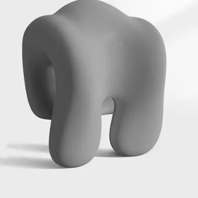 Image de Coussin de soutien cervical ergonomique pour chaise de bureau - Mousse à mémoire de forme - Réglable - Gris