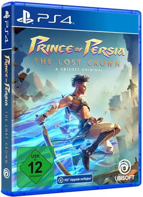A product shot of a video game case for Prince of Persia: The Lost Crown on PS4.