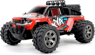 Produktbild von 1:18 Fernbedienung Pick-up Truck Wiederaufladbare High Speed Climbing Car Modell Kinderspielzeug rot