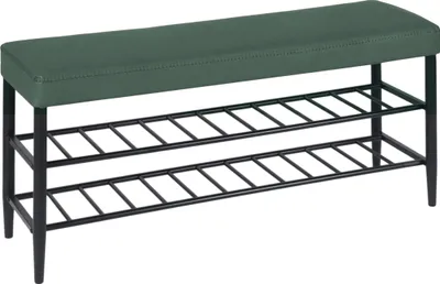 Obrázok produktu pre Relaxdays 10051813_8175, 2 osôb, Polstrované sedadlo, Zelená, Pena, Čierna, Žehlička, Plast
