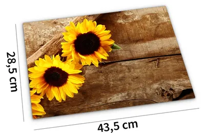 Produktbild von Abwaschbares Tischset Sommer Sonnen-Blumen
