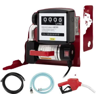 Produktbild von VEVOR 40 L Diesel-Pumpe, Heizölpumpe, 300 W selbstansaugende Ölpumpe, Ölsaugpumpe, selbstansaugend, Diesel-Kraftstoffübertragungspumpe, automatische Zählpumpe, 40 L/min