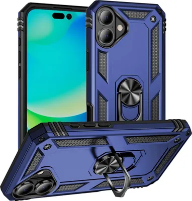 Produktbild von Armor Shield Handyhülle für Apple iPhone 16 Plus Hülle Ultra Hybrid Case Schutzhülle, Blau