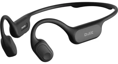 Image de Casque à conduction osseuse, D-JIX TRITON 600, Bluetooth + MP3, 32 Go, autonomie de 2 h 15, noir
