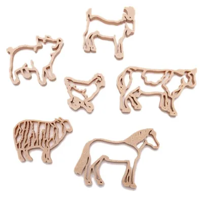 Obrázek produktu pro Vykrajovátka na sušenky Grennn Farm animals - ekologická hračka pro děti