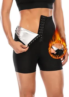 Image de Pantalon de sauna pour femmes pour perdre du poids Taille haute Leggings Pantalon de sudation XXL-3XL