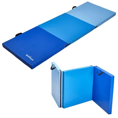 Image de Tapis de sol souple pliable - 180 x 60 x 5 cm - Bleu