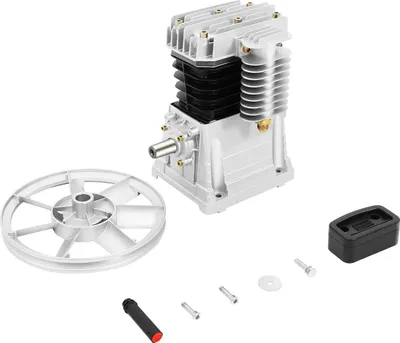 Produktbild von Luftkompressor - Pumpenkopf 2065-420L - Einstufiger 2-Zylinder Kolbenkompressor - 3 PS - 960 U/min - 420 l/min Ansaugmenge - 10 bar - NPT 1/2