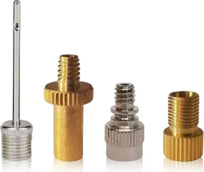 Obrázek produktu pro Sada 4 x adaptér ventilu adaptéru ventilu jízdního kola ventily kola ventily jízdního kola kulová pumpa jehla