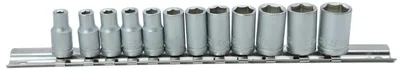 Produktbild von FAMEX 570-21 Steckschlüssel-Einsatz-Satz 6,3mm (1/4"), Sechskant, 4-13mm, Chrom-Vanadium-Stahl