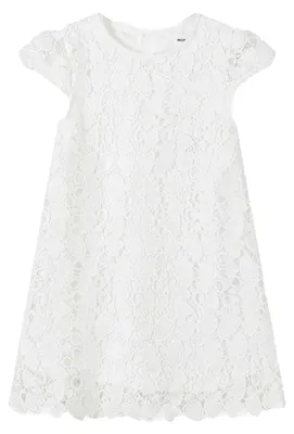 Image de Minoti - Robe pour fille à manches courtes MN230 (116) (blanc)