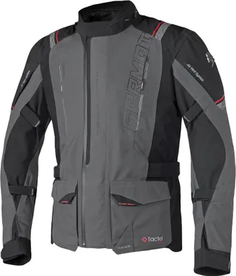 Produktbild von Germot Amaruq Wasserdichte Motorrad Textiljacke, schwarz/anthrazit/rot, 6XL