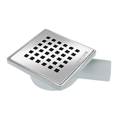 Produktbild von Creavit Bodenablauf PVC mit Edelstahlgitter Abgang horizontal 150 x 150 mm DN50
