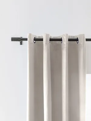 Obrázok produktu pre Zamatová záclona s očkami, 140x250, biela, zatemňujúca