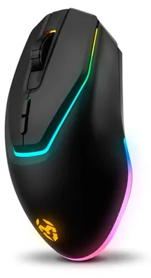 Productafbeelding van Krom KABALA, Draadloos, RF-draadloos, Membraantoetsen, QWERTY-lay-out, RGB-LED, Zwart