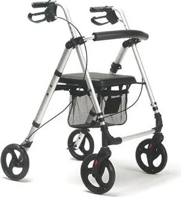 Produktbild von Leichtgewicht-Rollator Eco-Plus mit Korb, Stockhalter>>>>Farbe: carbon
