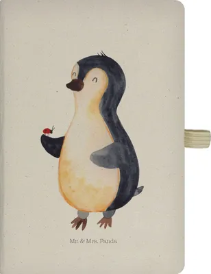 Produktbild von Mr. & Mrs. Panda Kladde Pinguin Marienkäfer - Transparent - Geschenk, Tagebuch, Aufmerksam, Journal, Kleine Wunder, Skizzenbuch, notizbuch, A5, Lebensfreude, Liebe