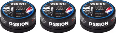 Produktbild von Ossion Barber Line Hair Styling Wax Medium Hold 3x150 ml