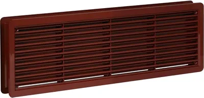 Obrázok produktu pre Mriežka vetracia dverná VMD, 400 x 130 mm, 2 ks, hnedá 0232