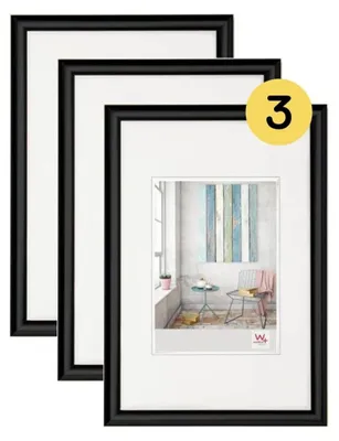 Productafbeelding van Walther Design fotolijsten, zwart, 20 x 30 cm, set van 3, Trendstyle, kunststof