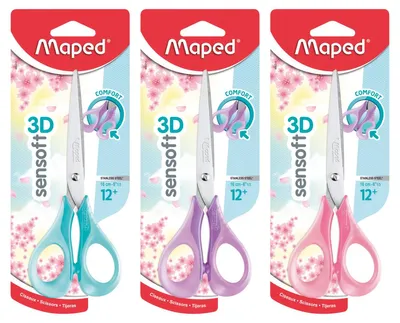 Produktbild von Maped 486214, Kind, Einzelbild, Mehrfarbig, Stahl, Kunst-& Handwerksscheren, Gummi
