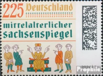 Produktbild von Briefmarken BRD 2024 Mi 3815 (kompl.Ausg.) gestempelt Sachsenspiegel