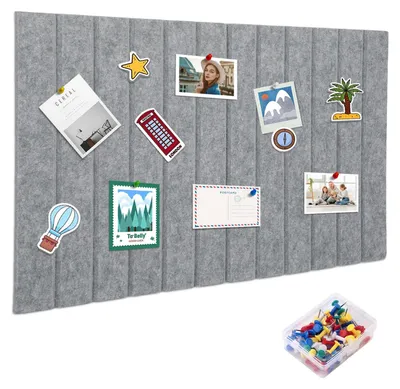 Productafbeelding van Grote vilt prikbord - Zelfklevend memobord voor kantoor en keuken