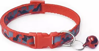 Produktbild von Hundehalsband Camuflage 1,5 x 25-40 cm Rot