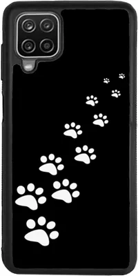 Produktbild von TPU Silikon Hülle für Samsung Galaxy A12 Handy Cover Case Schutzhülle Handyhülle Bumper MOTIV T10 Katzenpfoten