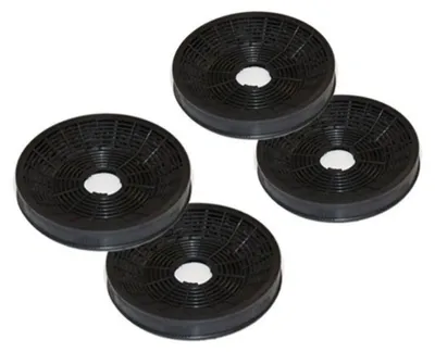 Produktbild von 4 Aktivkohlefilter ( 2 Paar ) für Silverline AF 100 Zubehör Dunstabzugshaube Umluftbetrieb