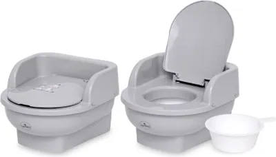 Immagine prodotto di Lorelli vasino Trono poggiamano, coperchio mobile contenitore estraibile grigio chiaro