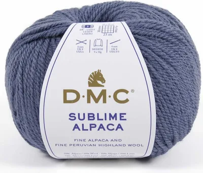 Obrázek produktu pro DMC Sublime Alpaca – vysoce kvalitní příze pro ruční práce, vyrobená ze 50 % z alpaky a 50 % z ovčí vlny. (Barva 716)