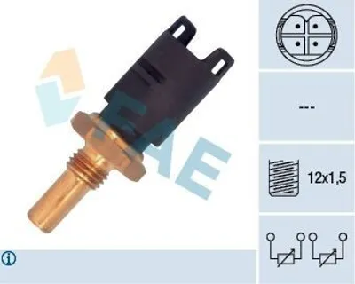 Produktbild von FAE 33295 Kühlmitteltemperatursensor für BMW 3 Limousine (E46) 5 Limousine (E60) 5 Touring (E61) 5 Limousine (E39) 3 Touring (E46) 3 Coupe (E46)