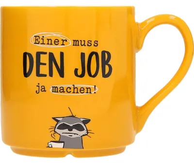 Obrázek produktu pro Oblíbený hrnek s uchem a nápisem, 300 ml – Někdo tu práci přece musí udělat!