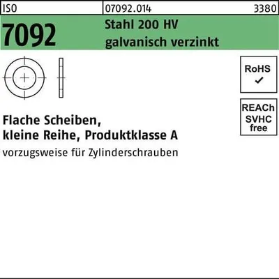 Produktbild von Reyher  Scheiben ISO 7092 8 (8,4x15x1,6) HV, vz (1000 Stück)