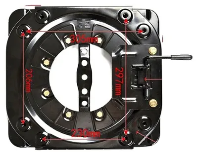 Image de Base rotative pour siège auto, rotation à 360°, structure en acier robuste, couleur noire