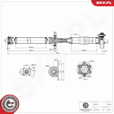 Produktbild von ESEN SKV 76SKV075 Antriebswelle Hinten für BMW X3 (E83)