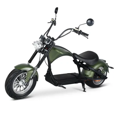 Produktbild von E-Motorroller M1P-grün 60V 2000W Motor 30AH 45km/h Bis zu 100km 45 km/h, 100 km Reichweite, scheibenbremsen, StoBdämpfer vorne und hinten