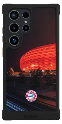 Produktbild von NIVOCASE Hülle für Samsung Galaxy S24 Ultra  Stoßfeste Handyhülle NIVOmax Case Schwarz FC Bayern München FCB Stadion