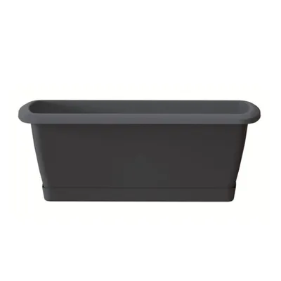 Obrázok produktu pre Prosperplast set Jardinera Respana mit Kunstststoffträger in Farbe Anthrazit 59 D x 18,4 B x 14,5 V cm. 59x18,39999999999999999999999999999x14,5 cm