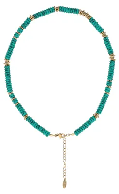 Produktbild von NAHIMA damen halskette - gold smaragd, onesize