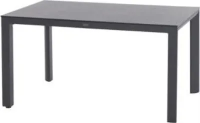 Produktbild von Siena Garden Silva Dining Tisch – 180 x 95 cm, Aluminium (matt anthrazit) & HPL Ferro