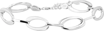 Produktbild von 925/- Echt Silber Armband "Josèphe" 18 + 3 cm, rhodiniert