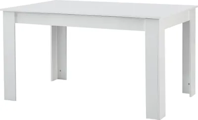 Immagine prodotto di Milani Home - tavolo da pranzo allungabile 140 cm, bianco, piano in melaminico, 90 x 140 x 78 cm