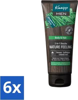 Produktbild von Kneipp - Duschgel - Men - Natürliches Gefühl - 2-in-1 - 200 ml - Vorteilspack - 6 Stücke